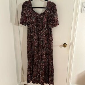 Maeve paisley print silk maxi dress